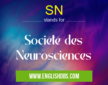 SN means Société des Neurosciences SN
