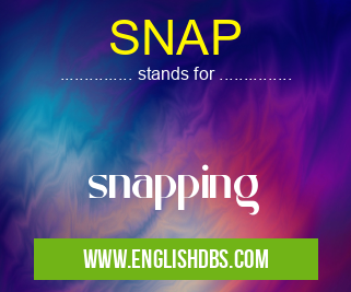 SNAP means snapping SNAP