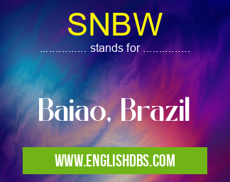 SNBW means Baiao, Brazil SNBW