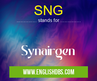SNG means Synairgen SNG
