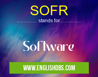 SOFR means Software SOFR