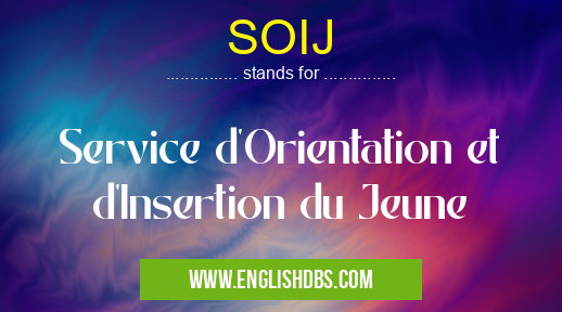 SOIJ means Service d'Orientation et d'Insertion du Jeune SOIJ
