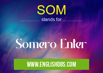 SOM means Somero Enter SOM