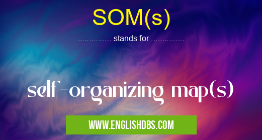 SOM(s) means self-organizing map(s) SOM(s)