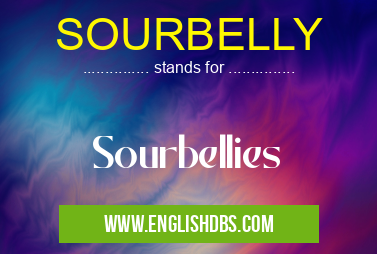 SOURBELLY means Sourbellies SOURBELLY