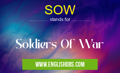 SOW means Soldiers Of War SOW