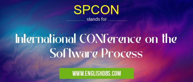 SPCON means International CONference on the Software Process SPCON