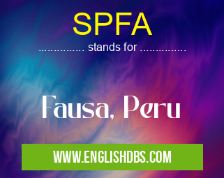 SPFA means Fausa, Peru SPFA