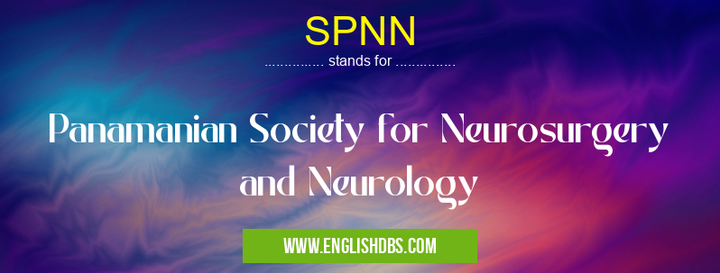 SPNN means Panamanian Society for Neurosurgery and Neurology SPNN