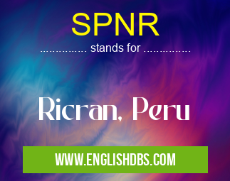 SPNR means Ricran, Peru SPNR
