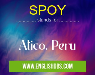 SPOY means Atico, Peru SPOY