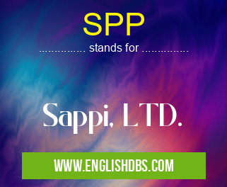 SPP means Sappi, LTD. SPP