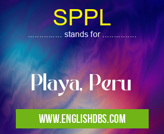 SPPL means Playa, Peru SPPL