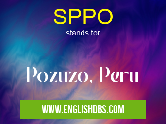 SPPO means Pozuzo, Peru SPPO
