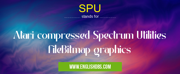 SPU means Atari compressed Spectrum Utilities fileBitmap graphics SPU