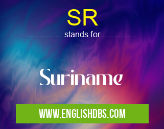SR means Suriname SR