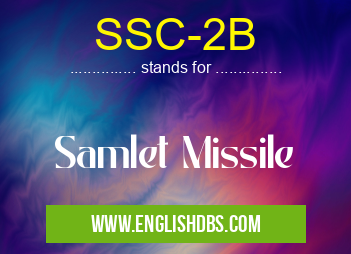 SSC-2B means Samlet Missile SSC-2B