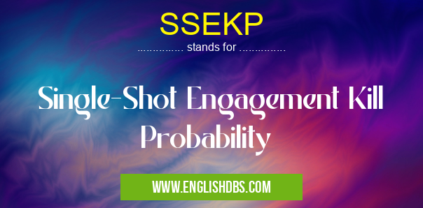 SSEKP means Single-Shot Engagement Kill Probability SSEKP