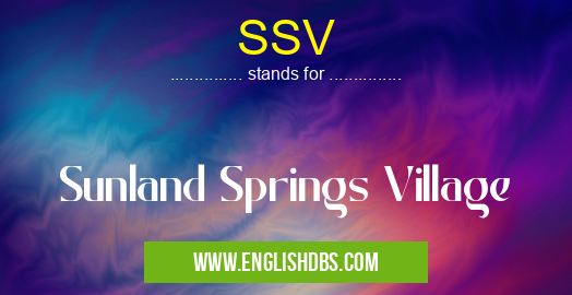 SSV