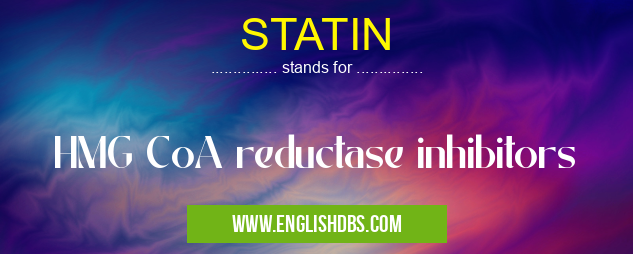 STATIN means HMG CoA reductase inhibitors STATIN