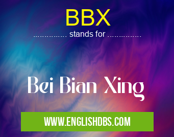 BBX means Bei Bian Xing BBX