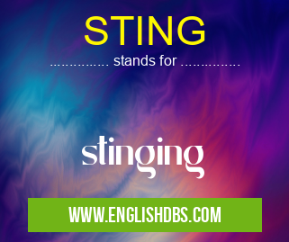 STING means stinging STING