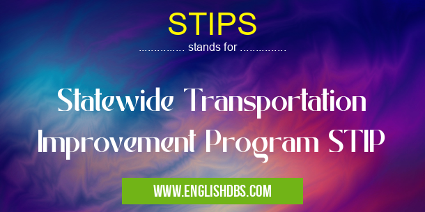 STIPS means Statewide Transportation Improvement Program STIP STIPS
