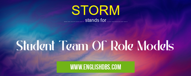 STORM means Student Team Of Role Models STORM