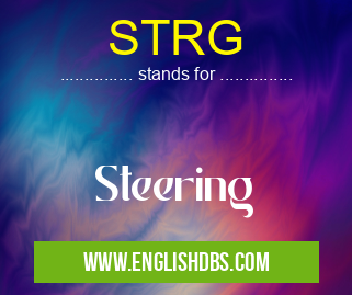 STRG means Steering STRG