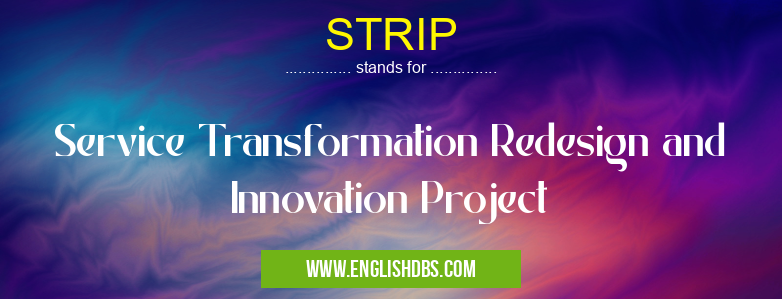 STRIP means Service Transformation Redesign and Innovation Project STRIP