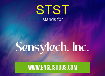 STST means Sensytech, Inc. STST