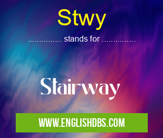 Stwy means Stairway Stwy