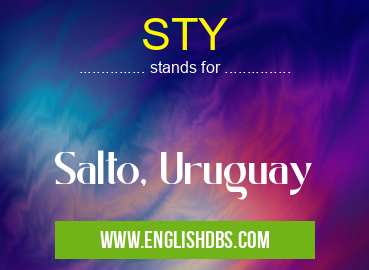STY means Salto, Uruguay STY
