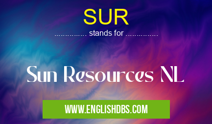 SUR means Sun Resources NL SUR