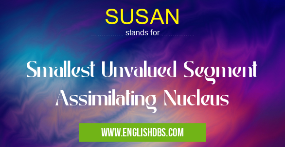 SUSAN means Smallest Unvalued Segment Assimilating Nucleus SUSAN
