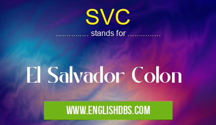 SVC means El Salvador Colon SVC