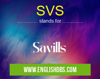 SVS means Savills SVS