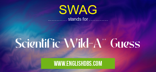 SWAG means Scientific Wild-A** Guess SWAG