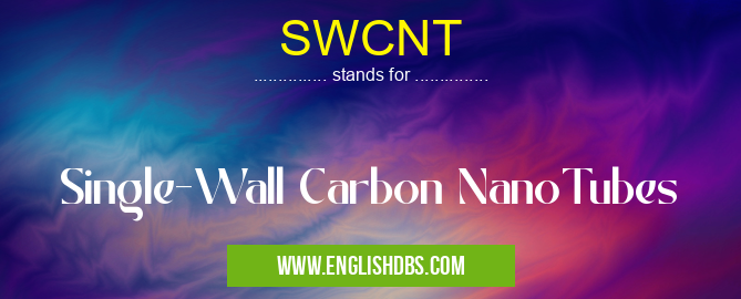 SWCNT means Single-Wall Carbon NanoTubes SWCNT