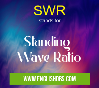 SWR means Standing
Wave Ratio SWR