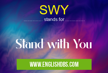 SWY means Stand with You SWY