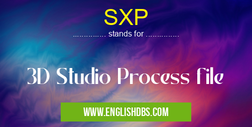 SXP means 3D Studio Process file SXP