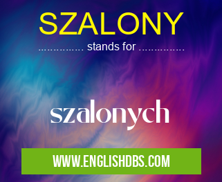SZALONY means szalonych SZALONY