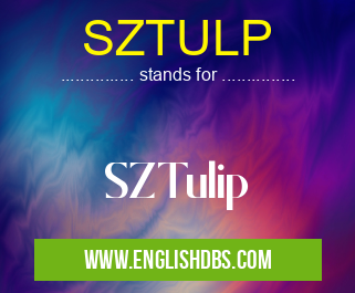 SZTULP means SZTulip SZTULP