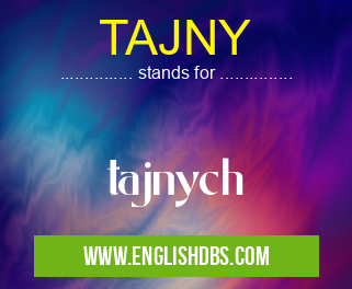 TAJNY means tajnych TAJNY