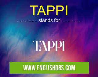 TAPPI means TAPPI TAPPI
