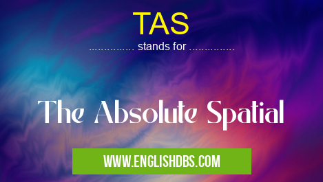 TAS means The Absolute Spatial TAS