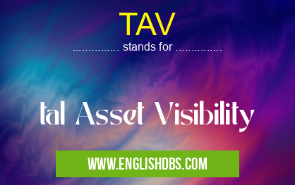 TAV means tal Asset Visibility TAV