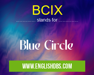 BCIX means Blue Circle BCIX