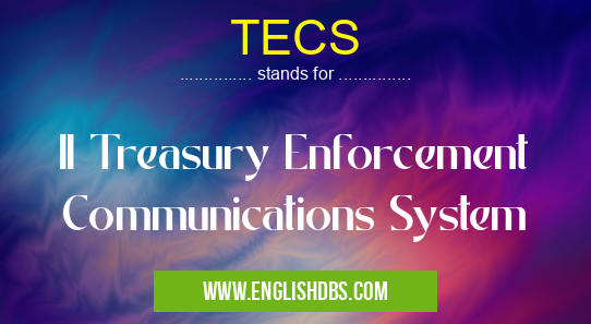 TECS means II Treasury Enforcement Communications System TECS